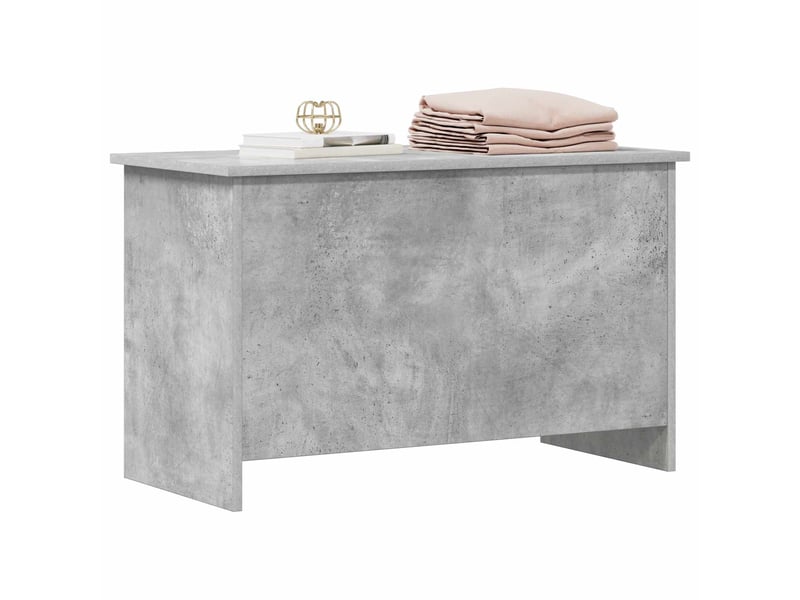 Coffre de rangement avec stockage gris béton 80x40x50 cm - Conforama C