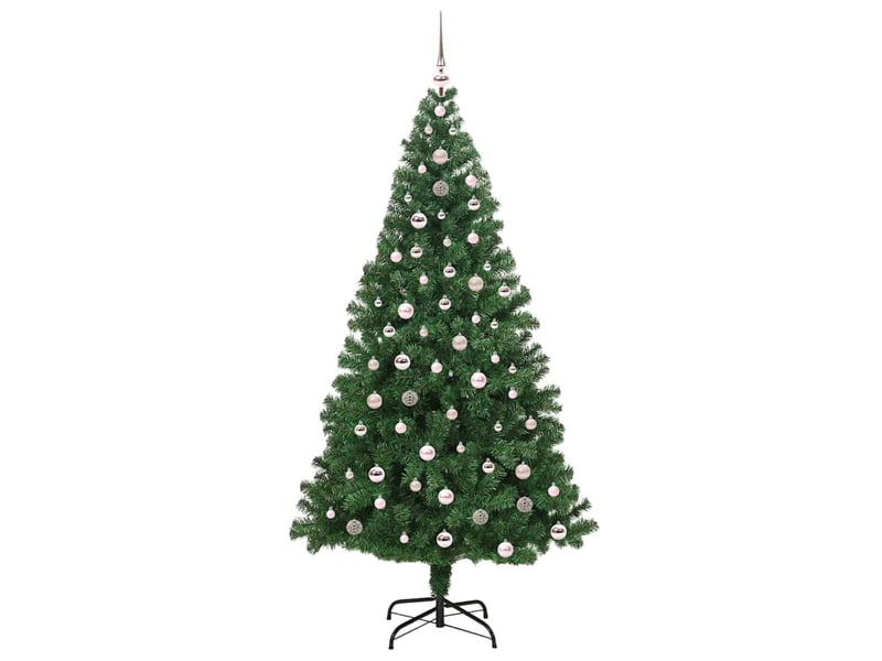  Sapin de noël - arbre de noël artificiel vert 240 cm pvc, acier et plastique  - Conforama D