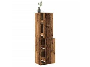 Meuble de rangement, armoire d'apothicaire vieux bois 40x41x174,5 cm bois ingénierie