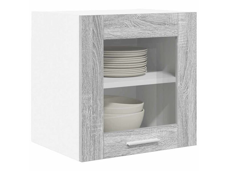  Meuble de rangement, armoire suspendue gris sonoma 40x31x40cm bois d'ingénierie  - Conforama C