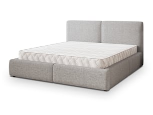 Lit coffre 140x200 cm MASSENO   coloris gris