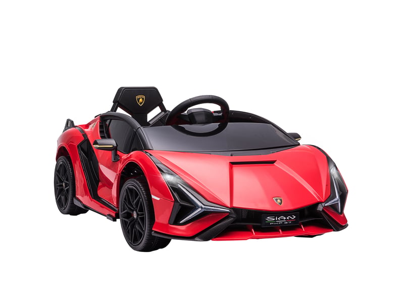  Voiture électrique enfant lamborghini sian 12 v, vitesse max. 5 kmh, télécommande 2,4g, effets sonores et lumineux  - Conforama B