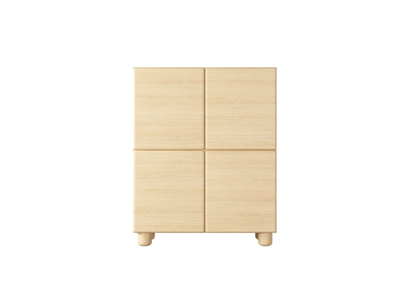  Calanque - commode 100 cm mélaminé chêne clair  - Conforama A