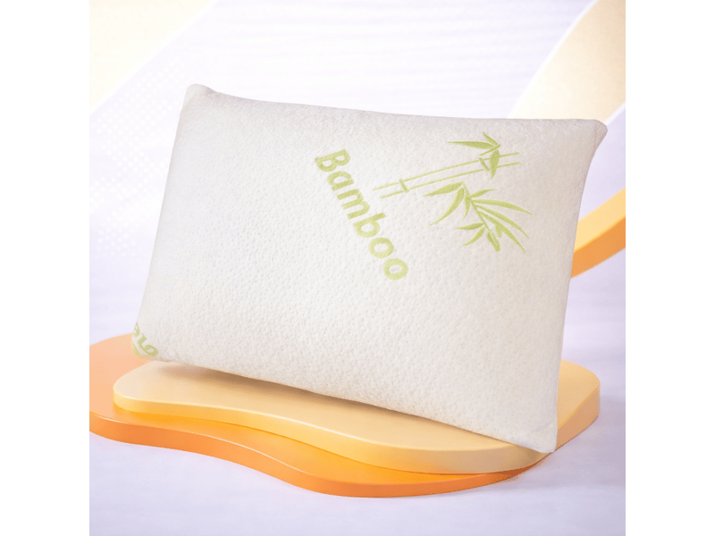 Oreiller bambou mémoire de forme, respirant, déhoussable - collection bamboo - 40 x 70 cm PREMIUM - Conforama C
