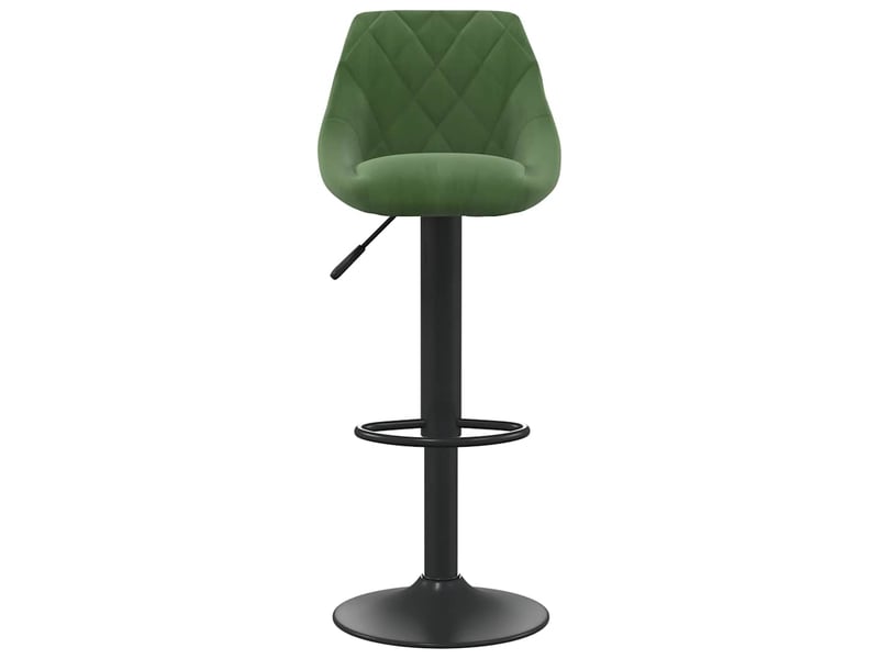  Tabouret de bar, chaise de bar vert foncé velours shl80515  - Conforama C