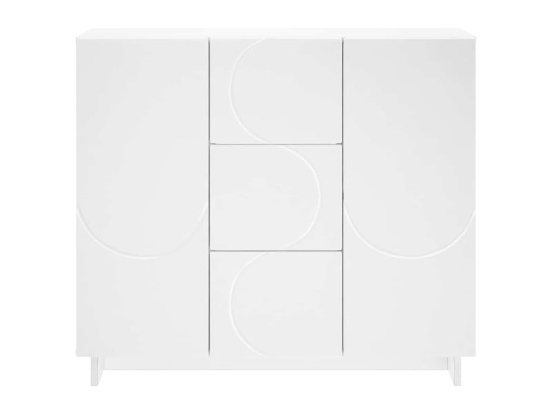  Buffet salon, buffet de rangement blanc 85,5x31x75 cm bois d'ingénierie shl77  - Conforama D