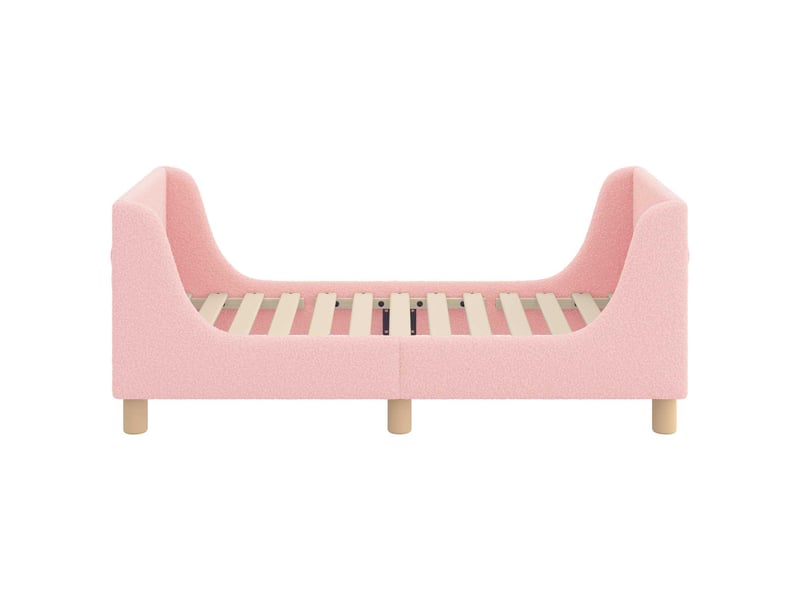 Lit simple- lit adulte - cadre de lit pour tout-petit avec tête de lit rose 70 x 140 cm - Conforama C