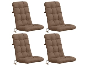 Lot de 4 coussins de chaise à dossier haut vianen cf59335