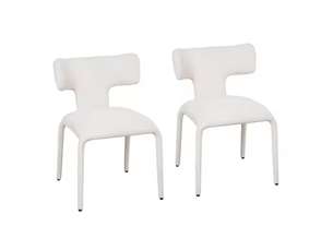 Chaises élégance lot de 2, dossier courbé, bureau, salon, cuisine et sièges inclinables modernes