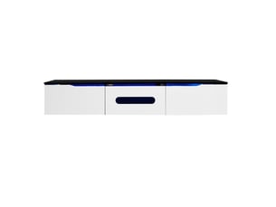 Meuble tv coloris bicolore 180 cm   