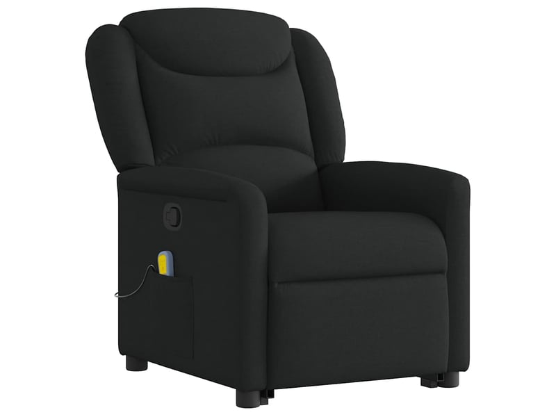  Fauteuil de massage inclinable, fauteuil relax noir tissu shl26591  - Conforama D