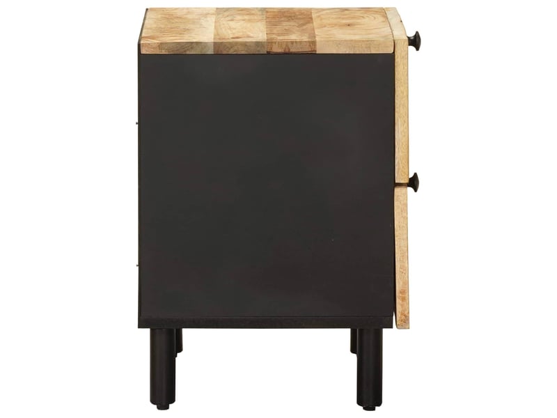 Table de chevet - cabinet de chevet - table de nuit 2 pc naturel 40 x 33 x 46 cm - Conforama D