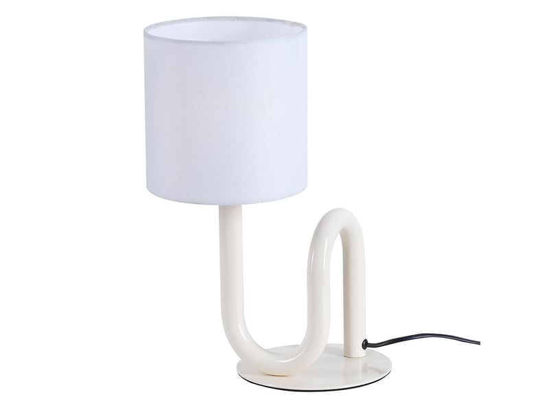 Lampe de table wama en métal blanc  - Conforama A