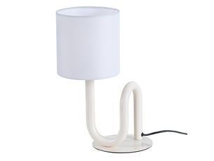 Lampe de table wama en métal blanc