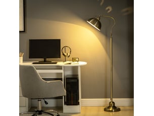 Lampadaire rétro 42x25,5x152 cm orientable métal bronze