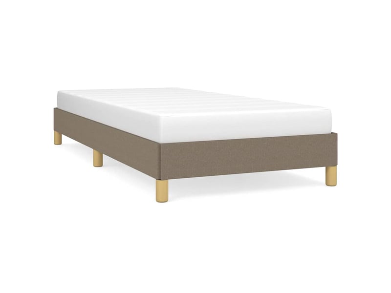  Lit simple- lit adulte -  cadre de lit sans matelas taupe 100x200 cm tissu  - Conforama A