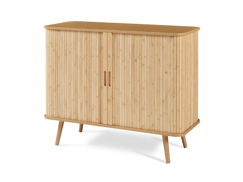 Meuble d’appoint nordkapp 100 x 40 x 80 cm bambou naturel [en.casa]  - Conforama A