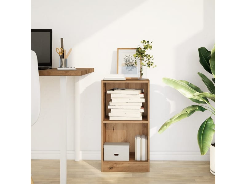  Bibliothèque, étagère de rangement chêne artisanal 40x24x76 cm bois d'ingénierie  - Conforama C