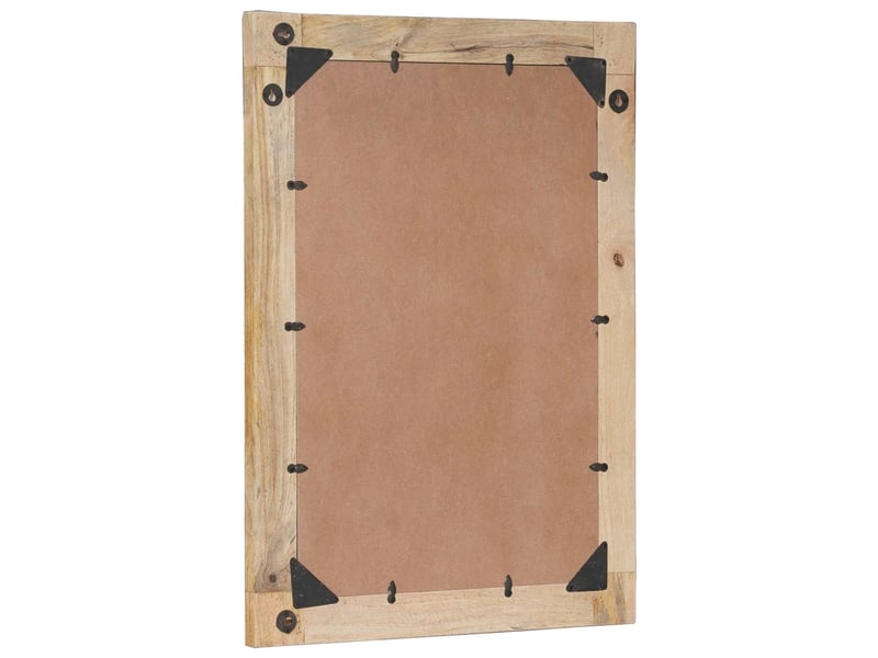  Miroir montage mural marron et noir 70 x 50 x 3 cm verre cf62799  - Conforama D
