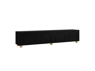 Meuble tv coloris noir 180 cm <strong>BIQZUYA</strong> <strong></strong>