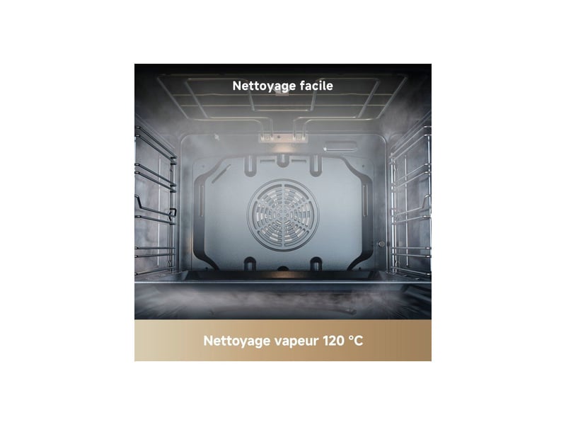  Four vapeur encastrable 81 l noir verre steam-boost et convection 3d DRE6978515252075 - Conforama C