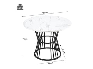 Ensemble table rond(e)  4 chaise(s)  <strong></strong> <strong></strong> 