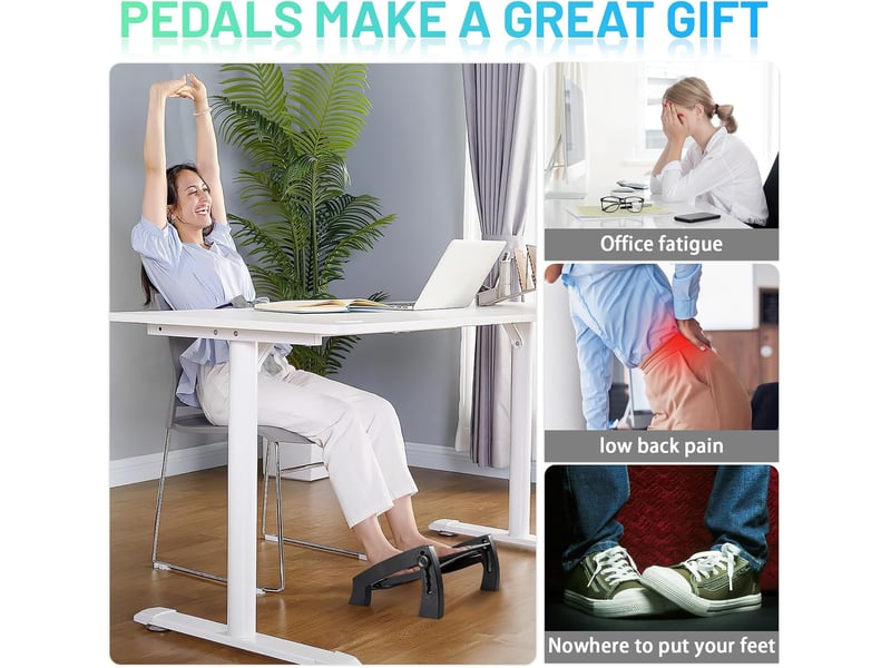  Repose-pieds ergonomique sous le bureau, 6 réglables en hauteur  - Conforama E