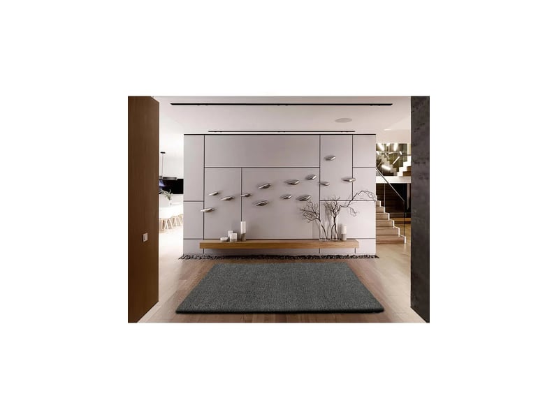  Tapis atticgo catay rectangulaire antracite - 100% polypropylène heat-set frisé CATAY8507 - Conforama D