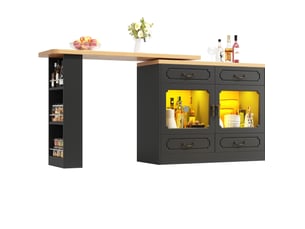 Bar coloris noir <strong>FLORAGRACE</strong> <strong></strong> - 203 cm