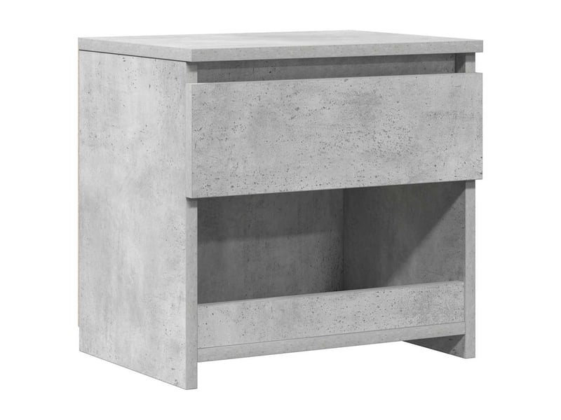  Table de chevet - cabinet de chevet - table de nuit gris béton 40x30x39 cm bois d’ingénierie  - Conforama A