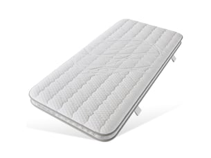 Matelas 90x200 cm <strong>MEULVA</strong> <strong></strong> Ressorts ensachés + mousse soutien Ferme épaisseur 10 cm