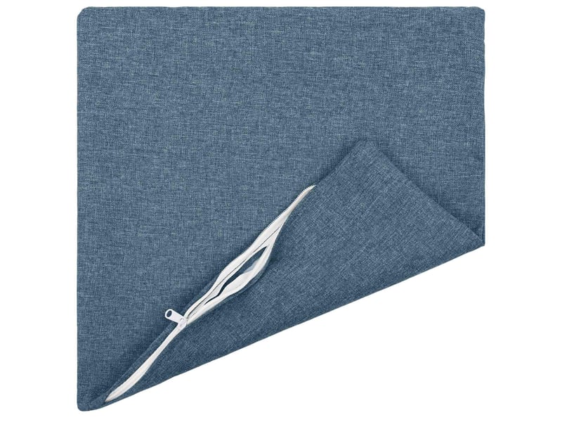  Lot de 2 coussins avec oreiller, coussins décoratifs heerlen bleu denim tissu cf50177  - Conforama C
