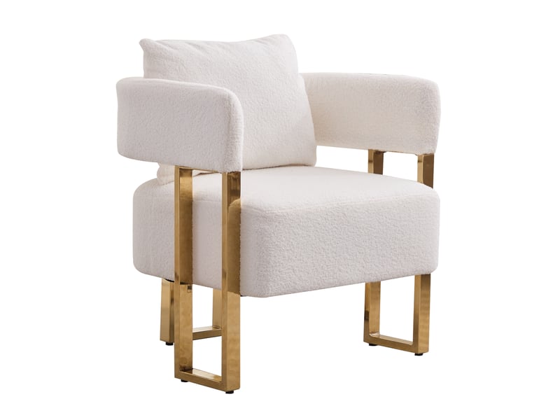  Fauteuil 66x62x68 cm une place blanc  - Conforama A