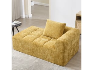 Fauteuil fixe  <strong>DZMDIP</strong> Tissu jaune