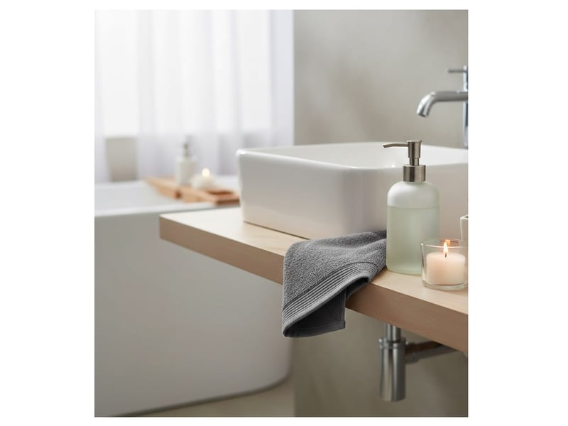 Serviette de toilette en coton lilas  - Conforama B