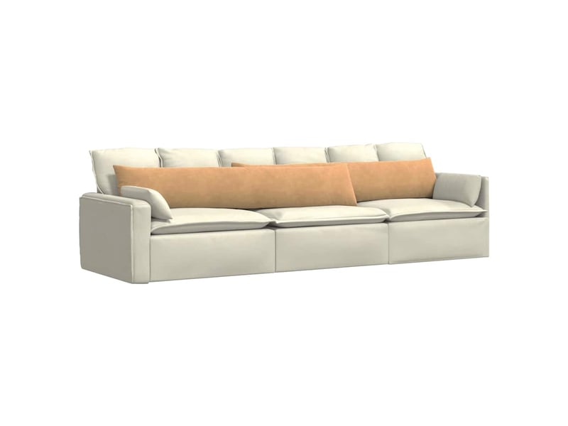 Lot de 2 coussins de canapé, coussins décoratifs marron 200 x 40 cm cf59124 - Conforama C