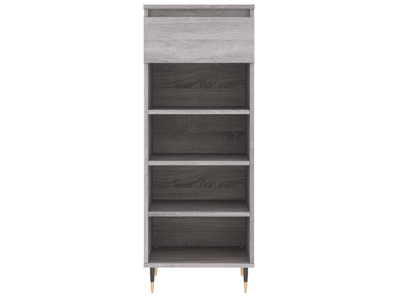  Meuble à chaussure, armoire à chaussures sonoma gris 40x36x105 cm bois d'ingénierie  - Conforama E