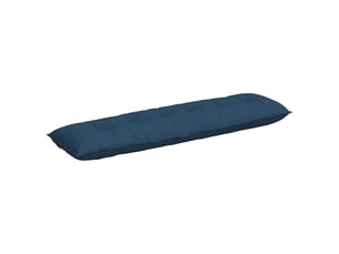 Coussin de dos, coussin de dossier bleu 180 x 19 x 50 cm tissu cf54517