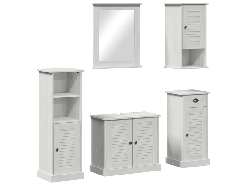 Ensemble de mobilier de salle de bain vigo 5 pièces cf64738 - Conforama A