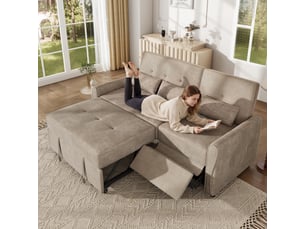 Deplimousse convertible 3 places <strong></strong> <strong>CozyNest</strong> Marron