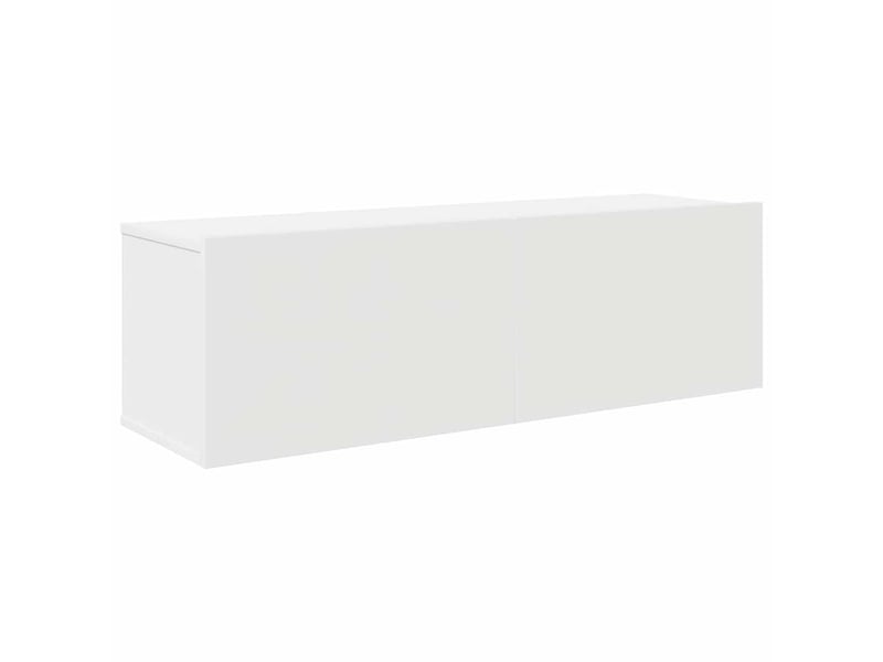  Ensemble de meubles tv - banc tv - meuble de rangement 4 pcs blanc bois d'ingénierie  - Conforama E