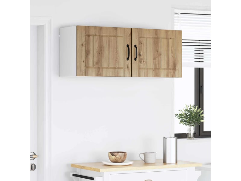  Armoire de cuisine 2 pcs chêne artisanal bois d'ingénierie shl1895  - Conforama D