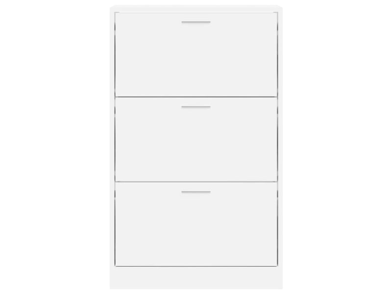  Meuble à chaussure | armoire à chaussures blanc 63x24x103 cm bois d'ingénierie  - Conforama D
