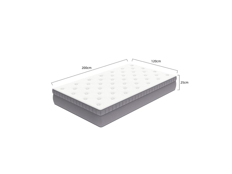  Matelas ressorts ensachés 7 zones mousse confort ergonomique soutien ferme h3 certifié oeko-tex adulte  - Conforama C