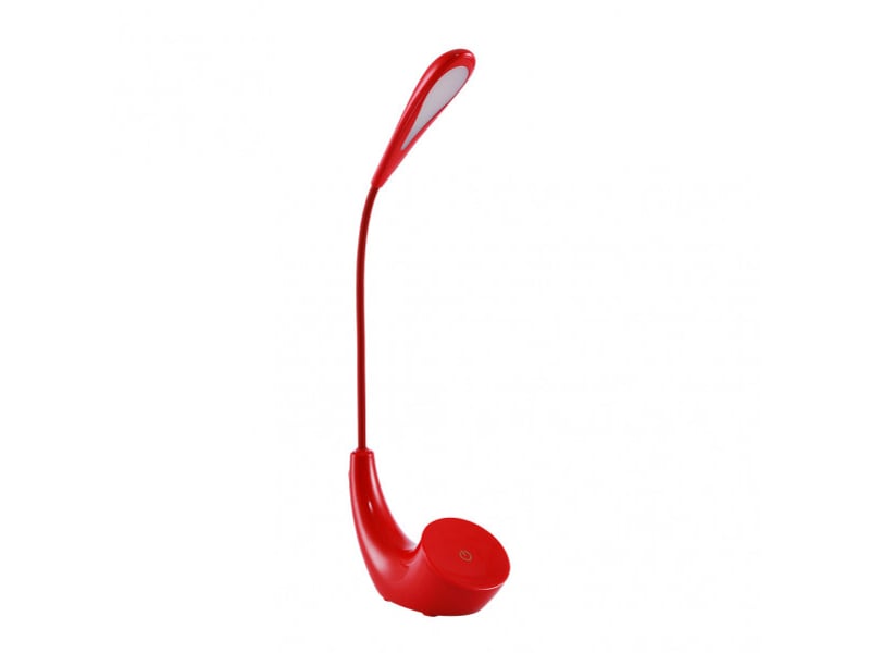  Fabrilamp ancla lampe de bureau led rouge 5 w 375 lm 6000 k, flexible, tactile, 3 intensités 178671007 - Conforama A