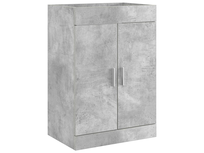  Ensemble de mobilier de salle de bain gris béton shl5490  - Conforama D