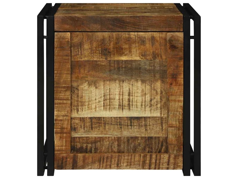  Boîte de rangement, coffre de rangement marron et noir 50x50x50 cm shl6198  - Conforama E