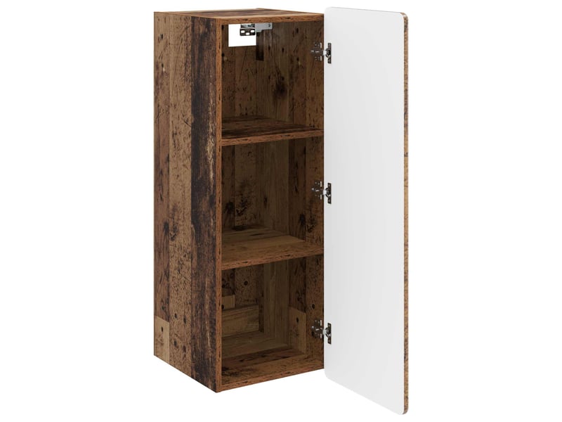  Armoire murale salon, meuble de rangement bois ancien 33 x 34,5 x 94 cm bois d'ingénierie  - Conforama C