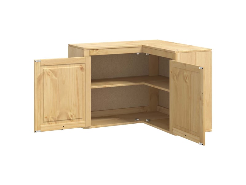 Armoire de cuisine, armoire ski brun miel 80x80x60cm pin massif - Conforama E