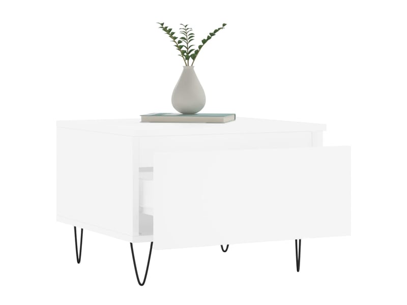  Tables basses 2 pcs | table de salon blanc 50x46x35 cm bois d'ingénierie  - Conforama D